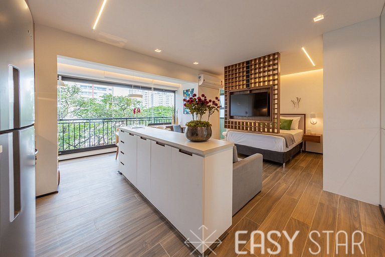 Easy Star - Luxuoso Studio no Coração do Campo Belo - HC01H