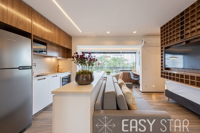 Easy Star - Luxuoso Studio no Coração do Campo Belo - HC01H