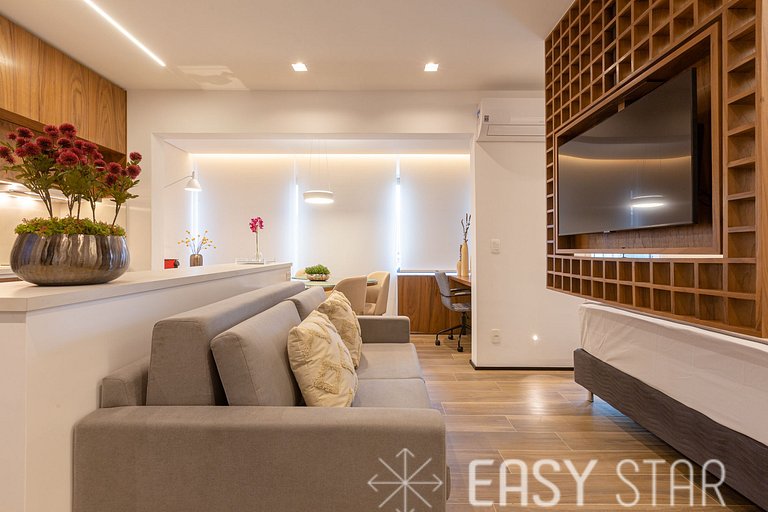 Easy Star - Luxuoso Studio no Coração do Campo Belo - HC01H