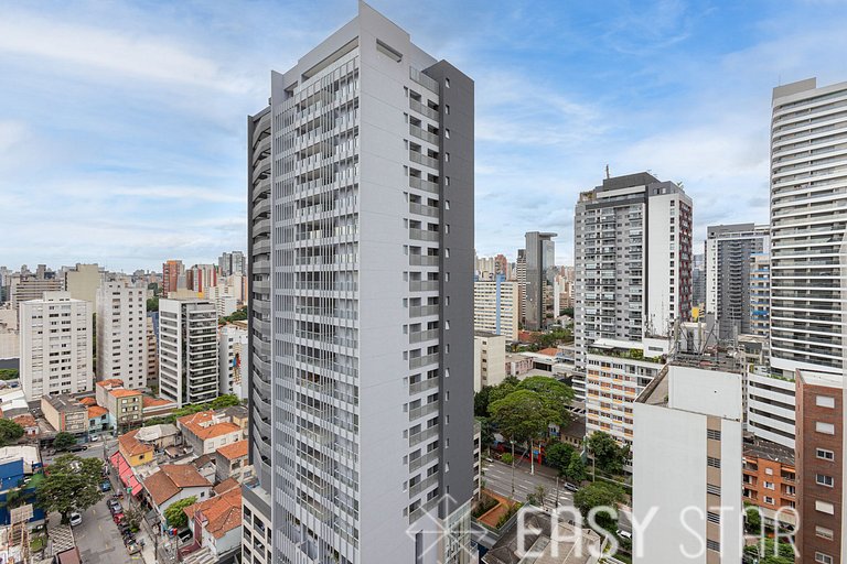 Easy Star - Belo studio C/varanda em Pinheiros - NT01I