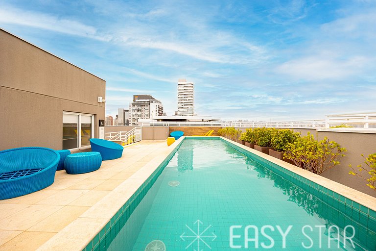 Easy Star - Studio compacto e prático ao lado Faria Lima - L