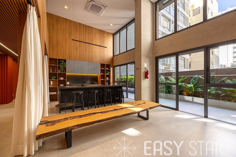 Easy Star - Lindo studio em Pamplona ao lado da Av. Paulista