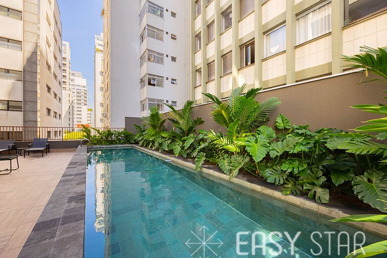 Easy Star - Charmoso studio na rua Pamplona - MD01I