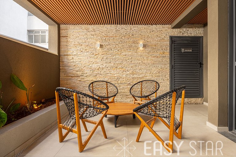 Easy Star - Lindo studio em Pamplona ao lado da Av. Paulista