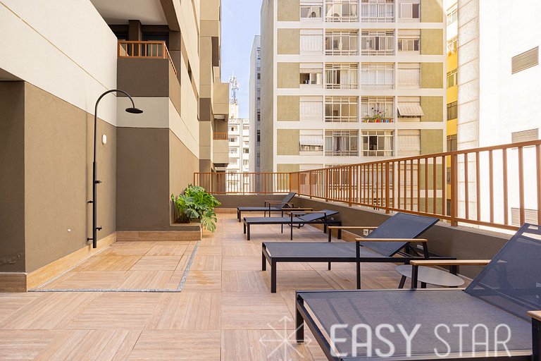 Easy Star - Lindo studio em Pamplona ao lado da Av. Paulista