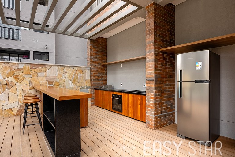Easy Star - Belo studio com mezanino no coração do Brooklin