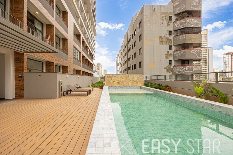 Easy Star - Belo studio com mezanino no coração do Brooklin
