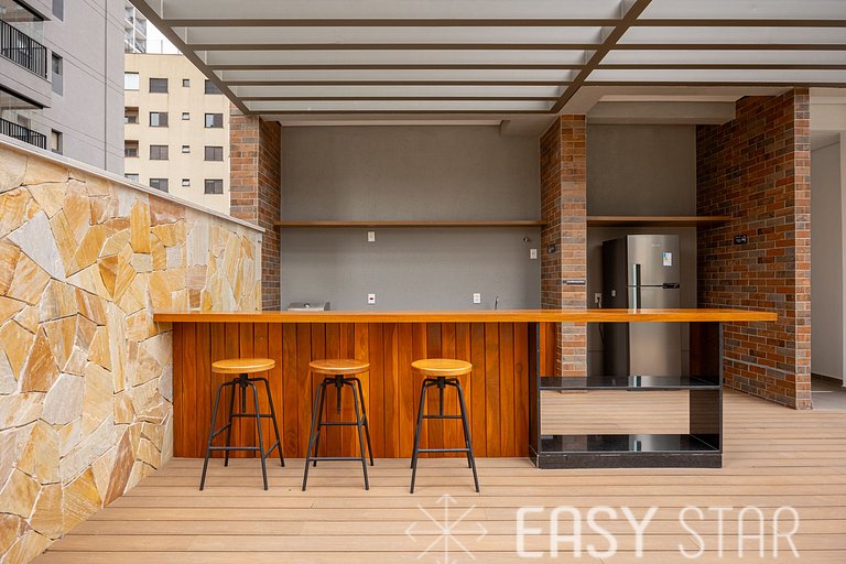 Easy Star - Belo studio com mezanino no coração do Brooklin
