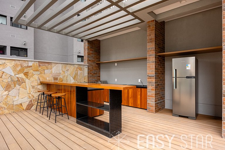 Easy Star - Belo studio com mezanino no coração do Brooklin