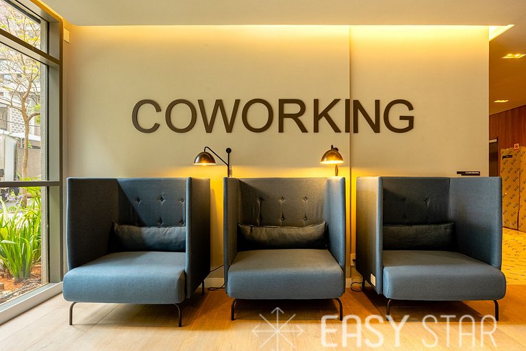 Easy Star - Belo studio com mezanino no coração do Brooklin