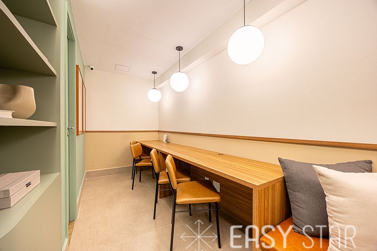Easy Star - Lindo studio ao lado da Roque Petroni - UB01I