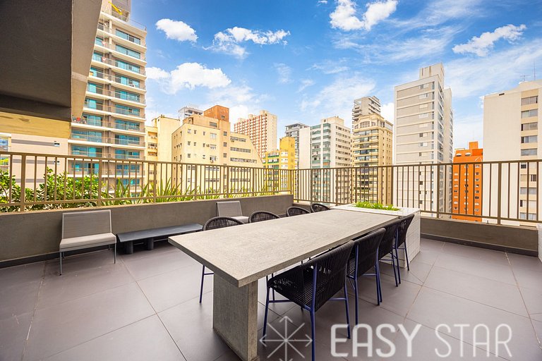 Easy Star - Moderno studio ao lado da Estação Oscar Freire -