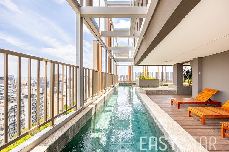 Easy Star - Belo studio com cama King ao lado da Oscar Freir
