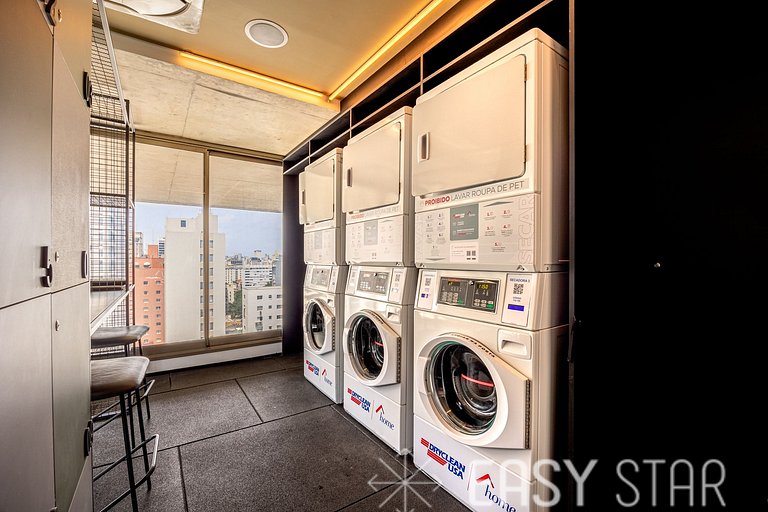 Easy Star - Belo studio com cama King ao lado da Oscar Freir