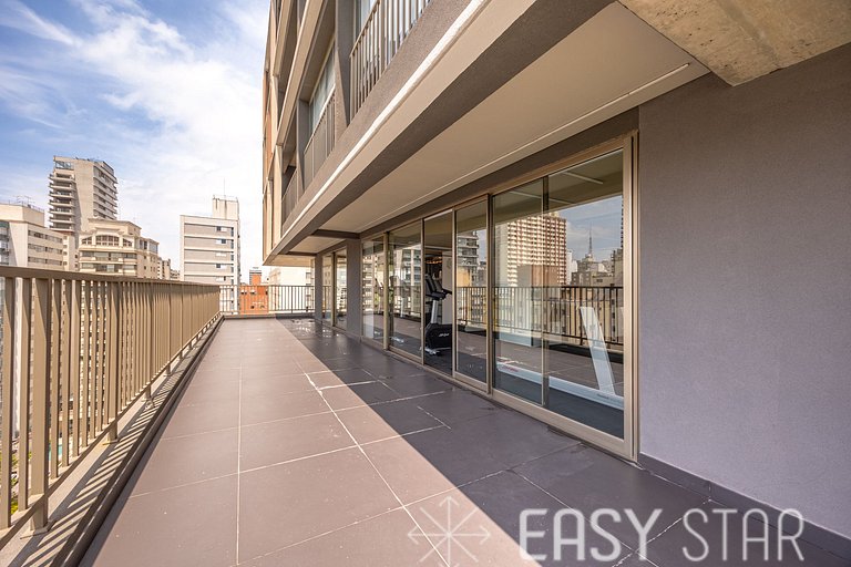 Easy Star - Belo studio com cama King ao lado da Oscar Freir