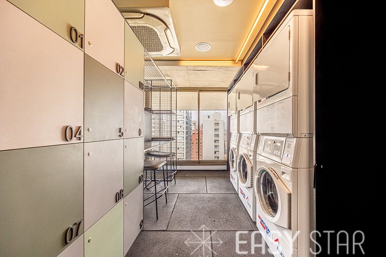 Easy Star - Belo studio com cama King ao lado da Oscar Freir