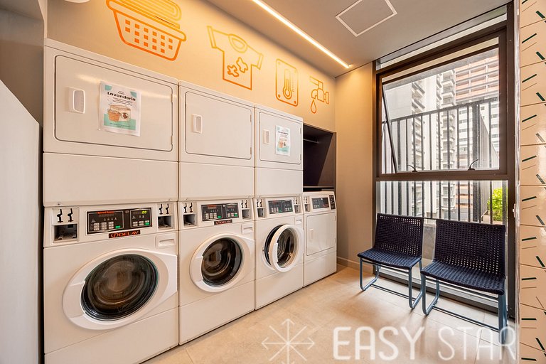 Easy Star - Belo studio com mezanino no Brooklin! - VC01I