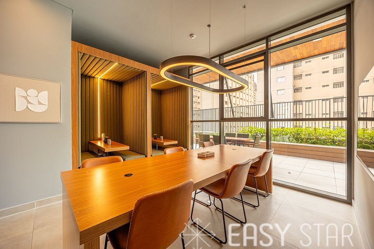 Easy Star - Belo studio com mezanino no Brooklin! - VC01I
