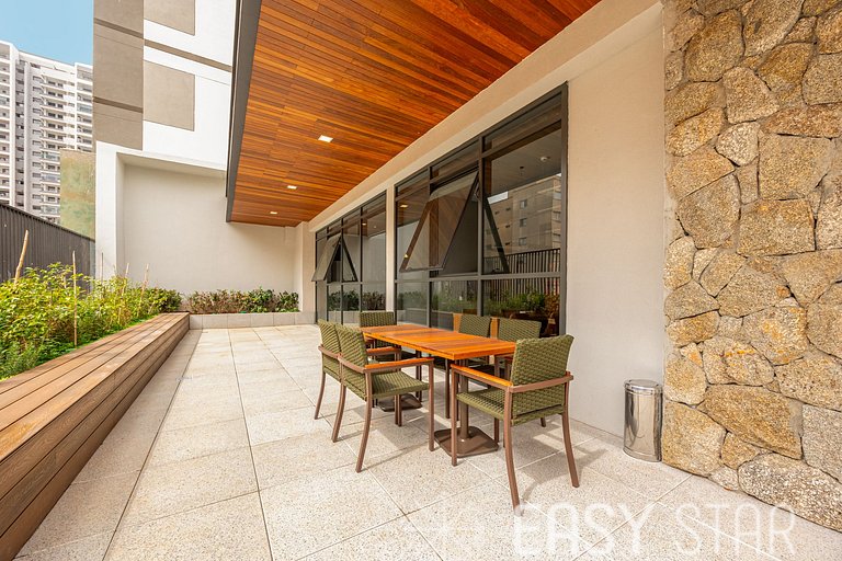 Easy Star - Belo studio com mezanino no Brooklin! - VC01I