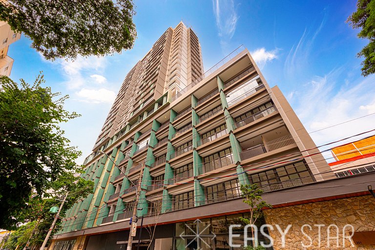 Easy Star - Belo studio com mezanino no Brooklin! - VC01I