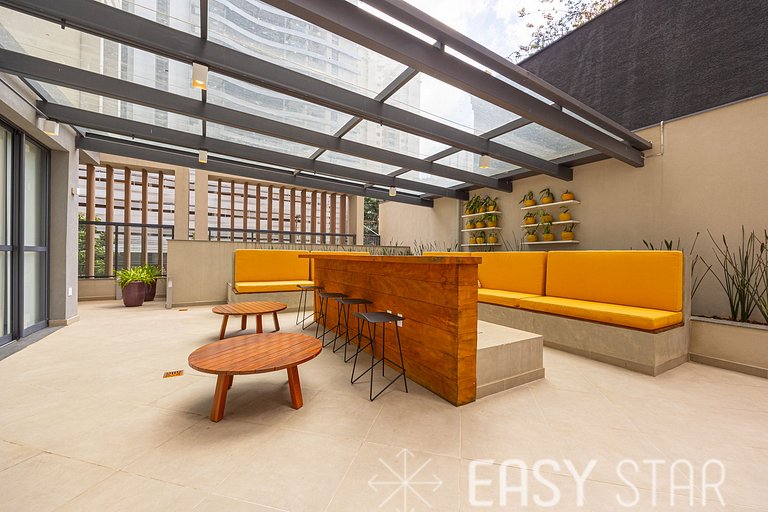 Easy Star - Studio iluminado no Novo Brooklin - FZ01I