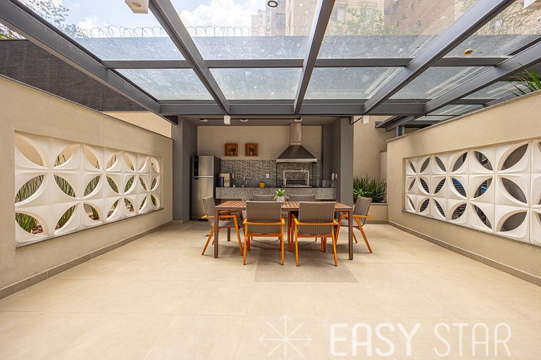 Easy Star - Belo studio ao lado da Estação Brooklin - SQ01I