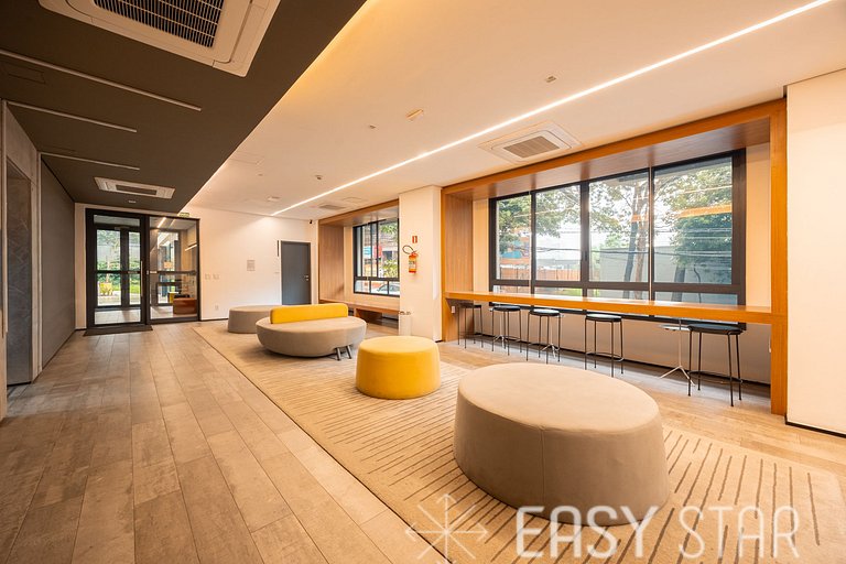 Easy Star - Studio iluminado no Novo Brooklin - FZ01I
