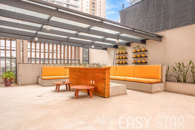 Easy Star - Studio iluminado no Novo Brooklin - FZ01I