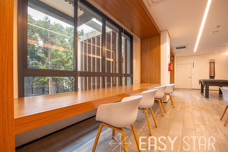 Easy Star - Studio iluminado no Novo Brooklin - FZ01I