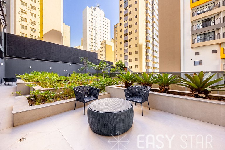Easy Star - Studio com vista panorâmica da Bela Vista - JL01