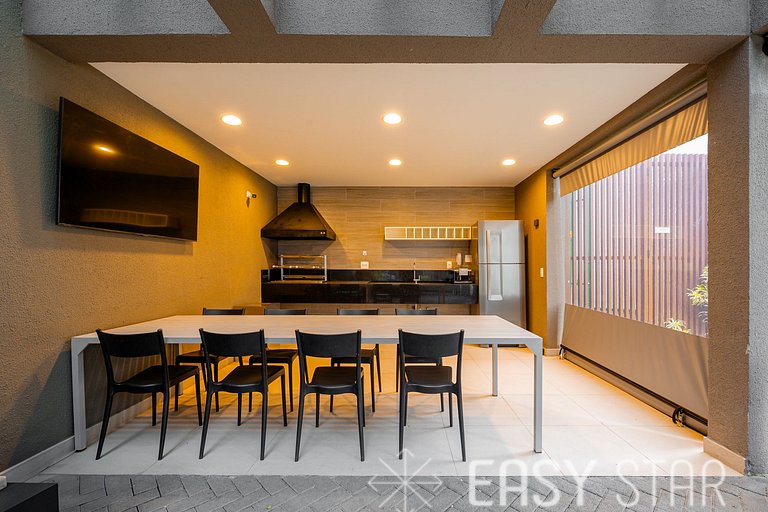 Easy Star - Charmoso apto de 1 quarto na Av. Santo Amaro - M
