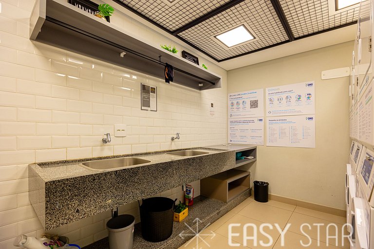 Easy Star - Charmoso apto de 1 quarto na Av. Santo Amaro - M