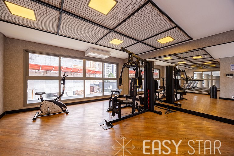 Easy Star - Charmoso apto de 1 quarto na Av. Santo Amaro - M