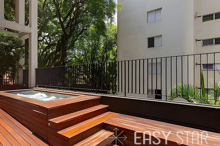 Easy Star - Apartamento fabuloso com mezanino ao lado do All