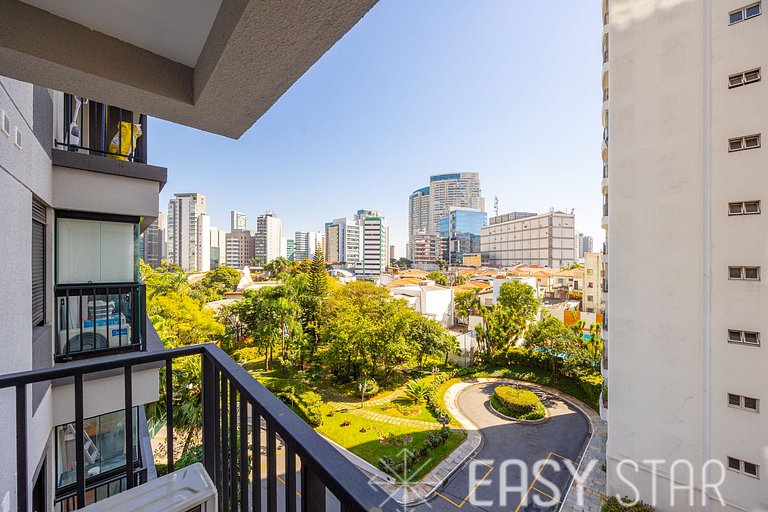 Easy Star - Belo apto com 1 quarto e varanda - II01I
