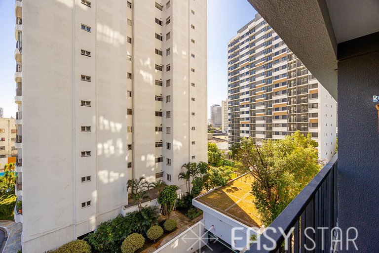 Easy Star - Belo apto com 1 quarto e varanda - II01I