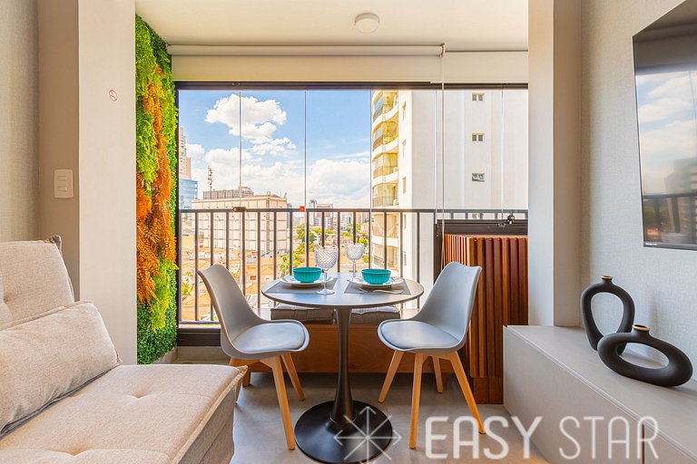 Easy Star - Lindo apartamento no coração de Pinheiros - ED03