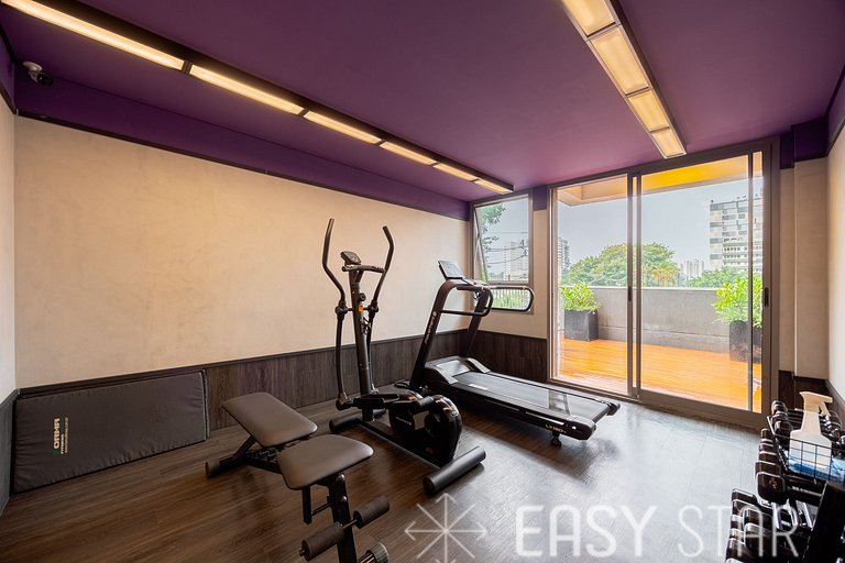 Easy Star - Chamoso studio na Av. Santo Amaro - UV01I