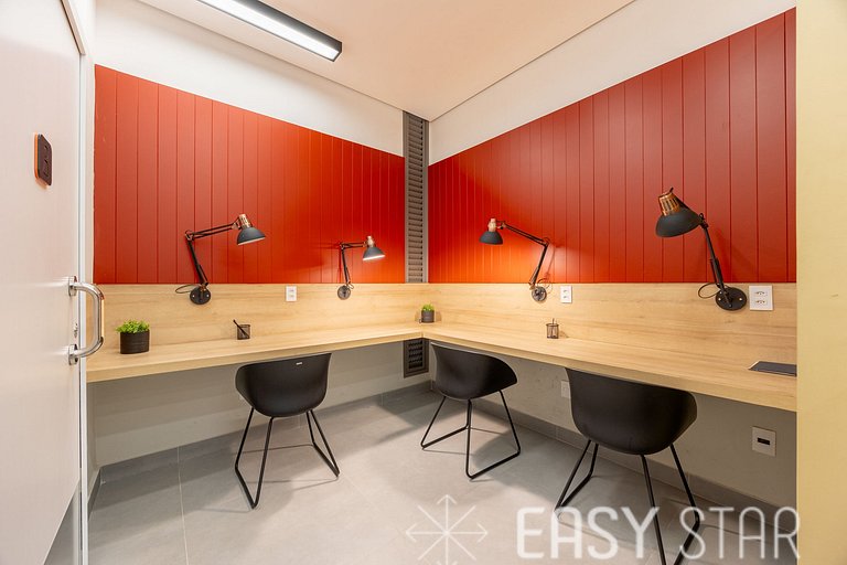 Easy Star - Chamoso studio na Av. Santo Amaro - UV01I