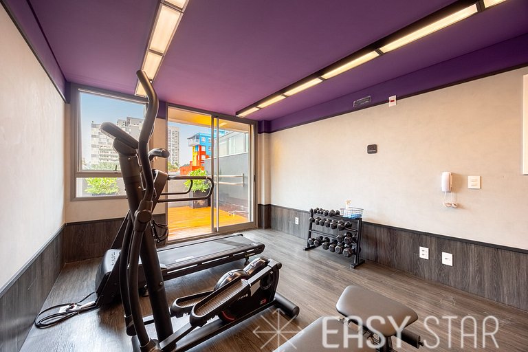 Easy Star - Chamoso studio na Av. Santo Amaro - UV01I