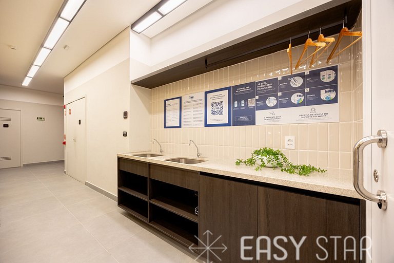 Easy Star - Chamoso studio na Av. Santo Amaro - UV01I