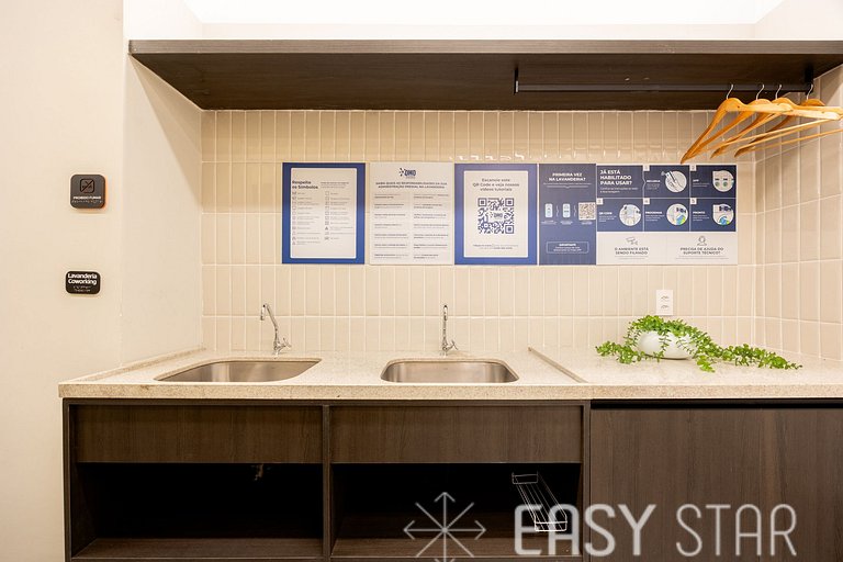 Easy Star - Chamoso studio na Av. Santo Amaro - UV01I
