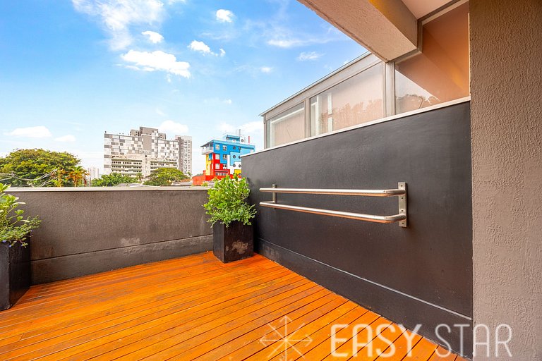 Easy Star - Chamoso studio na Av. Santo Amaro - UV01I