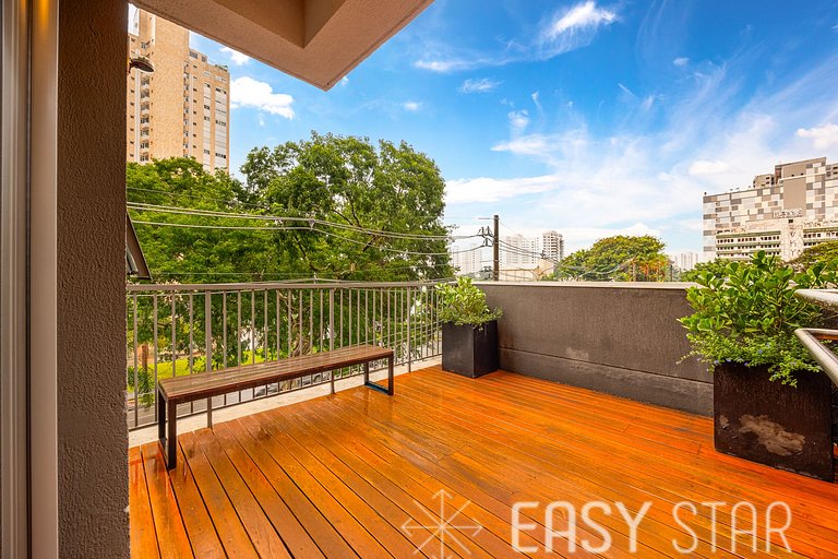 Easy Star - Chamoso studio na Av. Santo Amaro - UV01I