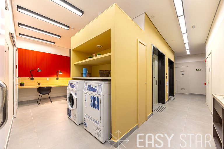Easy Star - Chamoso studio na Av. Santo Amaro - UV01I
