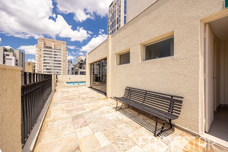 Easy Star - Belo apto C/Vaga, varanda e 2 dorms no Itaim Bib