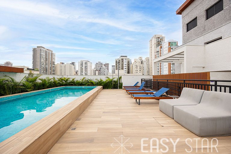 Easy Star - Luminoso studio em Pinheiros - IT01I