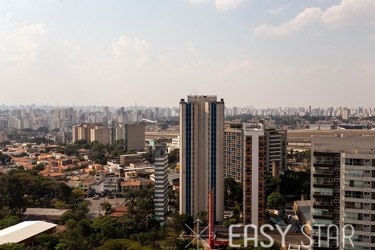Easy Star - Amplo Flat com Vista do Aeroporto de Congonhas -