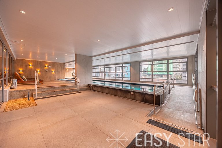 Easy Star - Studio Incrível com vaga e piscina em Moema - ET