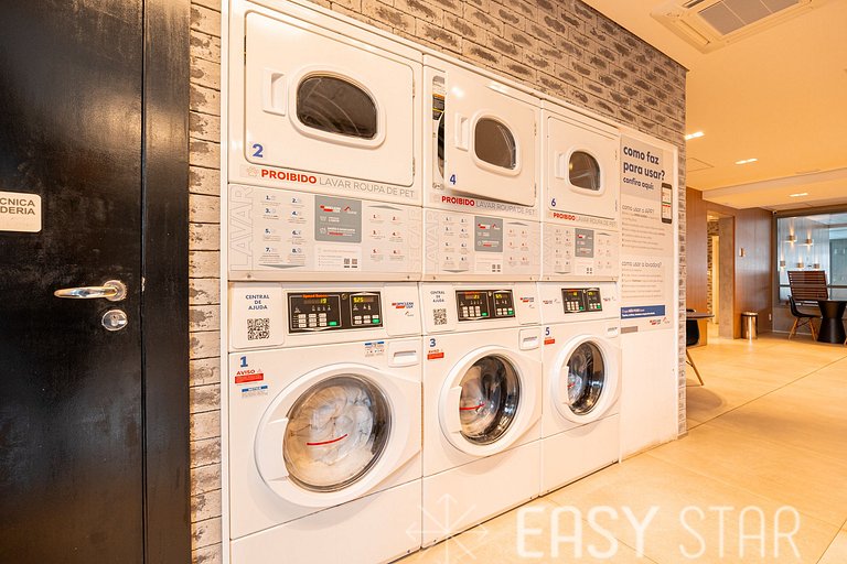 Easy Star - Studio Incrível com vaga e piscina em Moema - ET